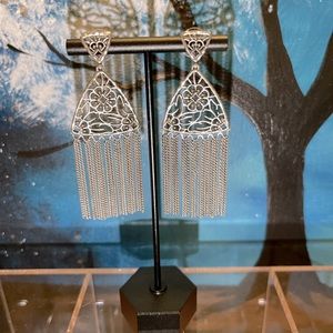 Silver Kendra Scott earrings